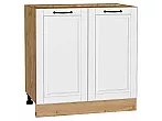 Шкаф нижний с 2-мя дверцами Дублин Special White/Дуб Вотан 816*800*478