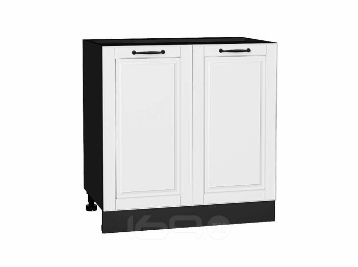 Шкаф нижний с 2-мя дверцами Дублин Special White/Graphite 816*800*478