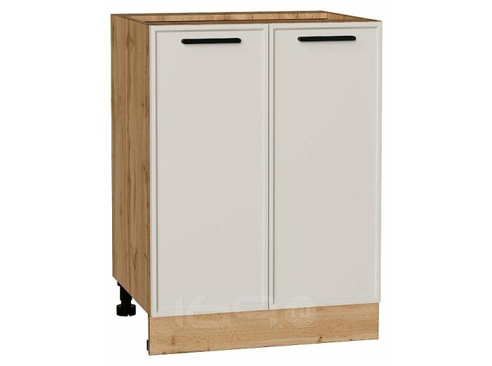 Шкаф нижний с 2-мя дверцами Фрейм Cream Silk Дуб Вотан 816*600*484