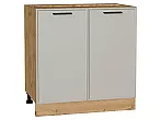 Шкаф нижний с 2-мя дверцами Фрейм Grey Silk Дуб Вотан 816*800*484