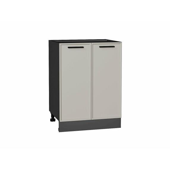 Шкаф нижний с 2-мя дверцами Фрейм Grey Silk Graphite 816*600*484
