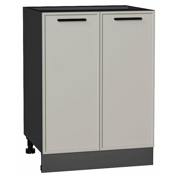 Шкаф нижний с 2-мя дверцами Фрейм Grey Silk Graphite 816*600*484