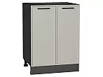 Шкаф нижний с 2-мя дверцами Фрейм Grey Silk Graphite 816*600*484