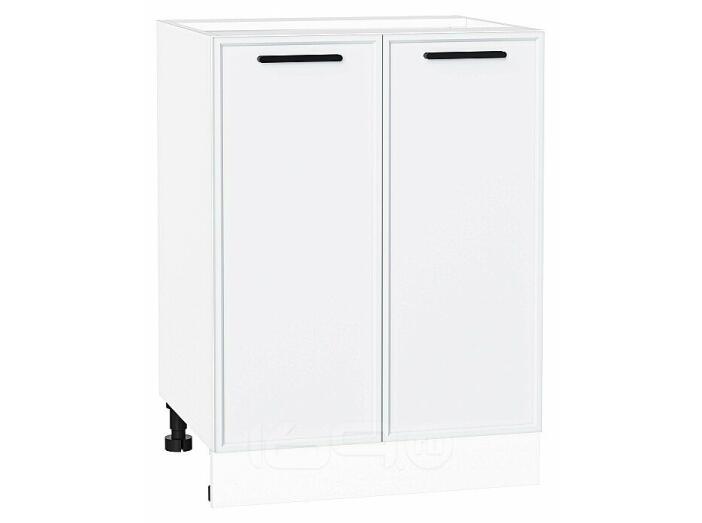 Шкаф нижний с 2-мя дверцами Фрейм White Silk Белый 816*600*484
