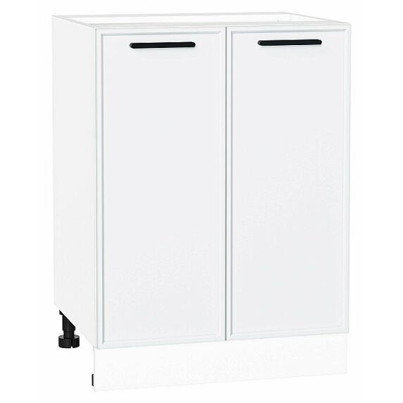 Шкаф нижний с 2-мя дверцами Фрейм White Silk Белый 816*600*484