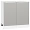 Шкаф нижний с 2-мя дверцами Фьюжн Silky Light Grey  Белый 816*800*480 Шкаф нижний с 2-мя дверцами Фьюжн Silky Light Grey  Белый 816*800*480