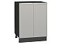 Шкаф нижний с 2-мя дверцами Фьюжн Silky Light Grey Graphite 816*600*480