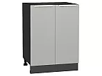 Шкаф нижний с 2-мя дверцами Фьюжн Silky Light Grey Graphite 816*600*480