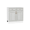 Шкаф нижний с 2-мя дверцами и 2-мя ящиками Шале White Dreamline Белый 816*800*480