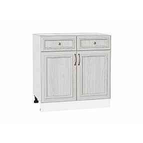 Шкаф нижний с 2-мя дверцами и 2-мя ящиками Шале White Dreamline Белый 816*800*480