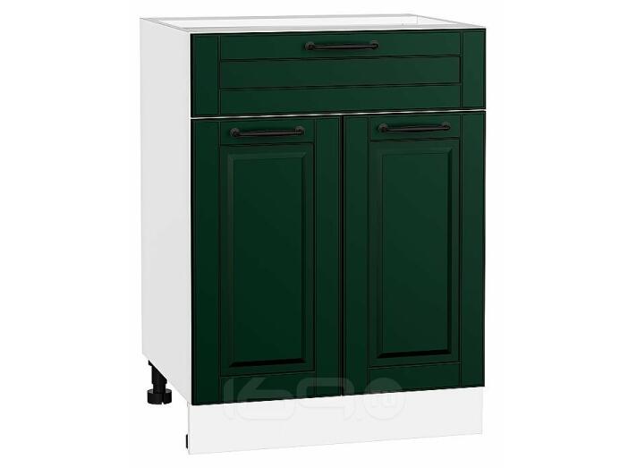Шкаф нижний с 2-мя дверцами и ящиком Дублин Special Green/Белый 816*600*478