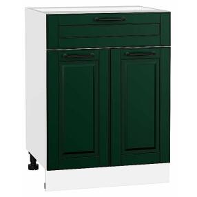 Шкаф нижний с 2-мя дверцами и ящиком Дублин Special Green/Белый 816*600*478