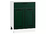 Шкаф нижний с 2-мя дверцами и ящиком Дублин Special Green/Белый 816*600*478