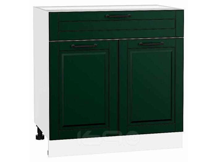 Шкаф нижний с 2-мя дверцами и ящиком Дублин Special Green/Белый 816*800*478