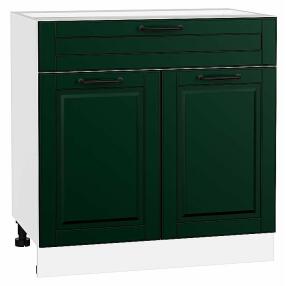 Шкаф нижний с 2-мя дверцами и ящиком Дублин Special Green/Белый 816*800*478