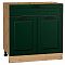 Шкаф нижний с 2-мя дверцами и ящиком Дублин Special Green/Дуб Вотан 816*800*478