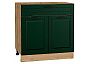 Шкаф нижний с 2-мя дверцами и ящиком Дублин Special Green/Дуб Вотан 816*800*478