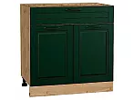 Шкаф нижний с 2-мя дверцами и ящиком Дублин Special Green/Дуб Вотан 816*800*478