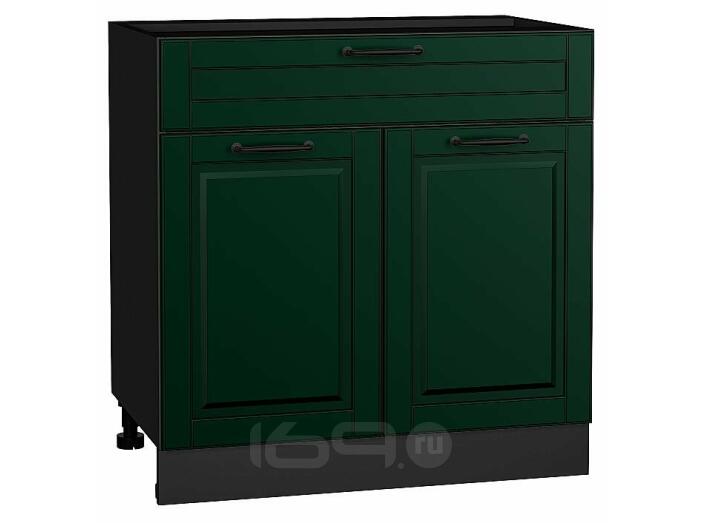 Шкаф нижний с 2-мя дверцами и ящиком Дублин Special Green/Graphite 816*800*478