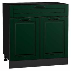 Шкаф нижний с 2-мя дверцами и ящиком Дублин Special Green/Graphite 816*800*478