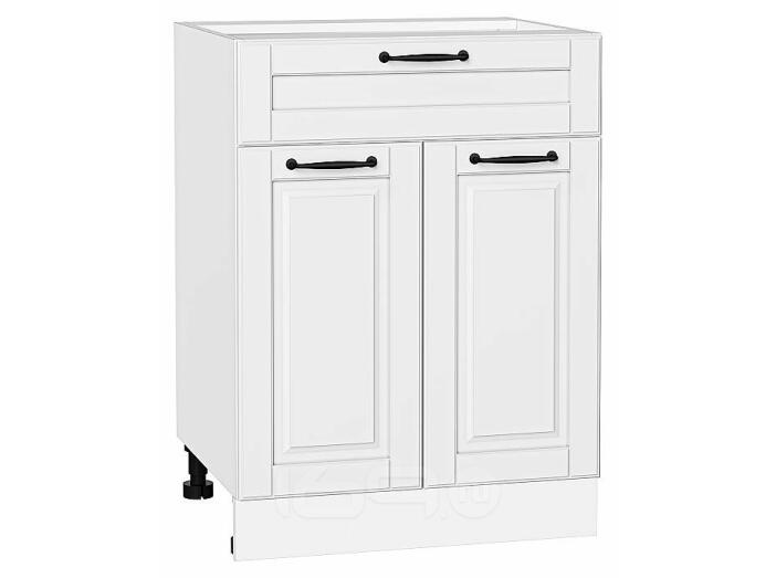 Шкаф нижний с 2-мя дверцами и ящиком Дублин Special White/Белый 816*600*478