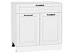 Шкаф нижний с 2-мя дверцами и ящиком Дублин Special White/Белый 816*800*478