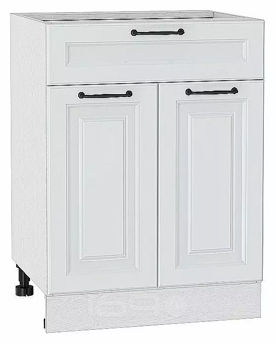 Шкаф нижний с 2-мя дверцами и ящиком Ницца Blanco/Белый 816*600*478