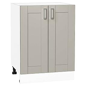 Шкаф нижний с 2-мя дверцами Лофт Grey Silk/Белый 816*600*480