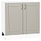 Шкаф нижний с 2-мя дверцами Лофт Grey Silk/Белый 816*800*480 Шкаф нижний с 2-мя дверцами Лофт Grey Silk/Белый 816*800*480