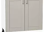 Шкаф нижний с 2-мя дверцами Лофт Grey Silk/Белый 816*800*480