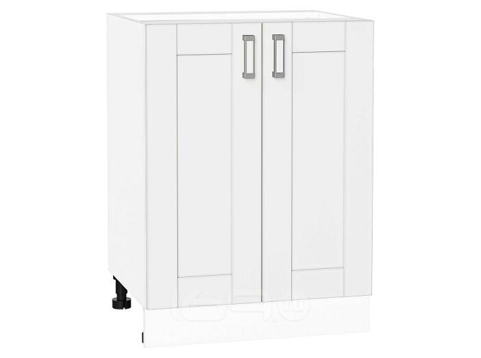 Шкаф нижний с 2-мя дверцами Лофт White Silk/Белый 816*600*480