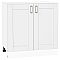 Шкаф нижний с 2-мя дверцами Лофт White Silk/Белый 816*800*480 Шкаф нижний с 2-мя дверцами Лофт White Silk/Белый 816*800*480