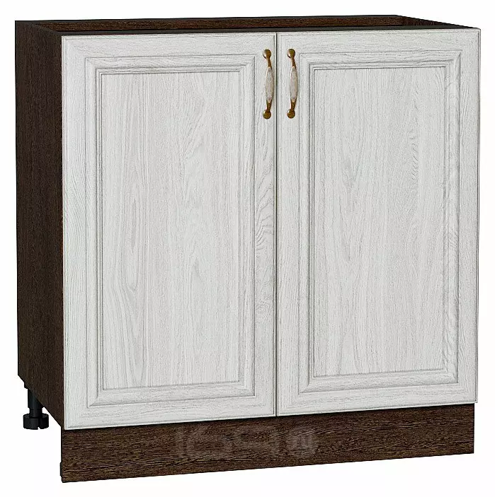 Шкаф нижний с 2-мя дверцами Шале White Dreamline Венге 816*800*480