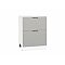 Шкаф нижний с 2-мя ящиками Флэт Light Grey In 2S/Белый 816*600*478 Шкаф нижний с 2-мя ящиками Флэт Light Grey In 2S/Белый 816*600*478