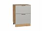 Шкаф нижний с 2-мя ящиками Флэт Light Grey In 2S/Дуб Вотан 816*600*478