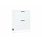 Шкаф нижний с 2-мя ящиками Флэт White In 2S/Белый 816*600*478 Шкаф нижний с 2-мя ящиками Флэт White In 2S/Белый 816*600*478