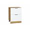 Шкаф нижний с 2-мя ящиками Флэт White In 2S/Дуб Вотан 816*600*478 Шкаф нижний с 2-мя ящиками Флэт White In 2S/Дуб Вотан 816*600*478