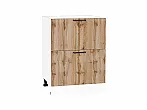 Шкаф нижний с 2-мя ящиками Флэт Wotan Oak 2S/Белый 816*600*478
