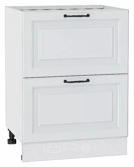 Шкаф нижний с 2-мя ящиками Ницца Blanco/Белый 816*600*478