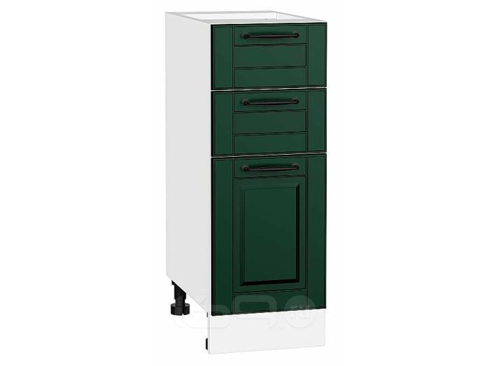 Шкаф нижний с 3-мя ящиками Дублин Special Green/Белый 816*300*478