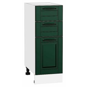 Шкаф нижний с 3-мя ящиками Дублин Special Green/Белый 816*300*478