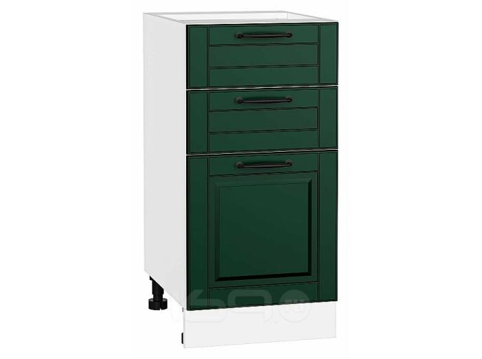 Шкаф нижний с 3-мя ящиками Дублин Special Green/Белый 816*400*478