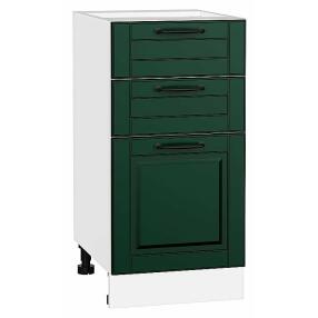 Шкаф нижний с 3-мя ящиками Дублин Special Green/Белый 816*400*478