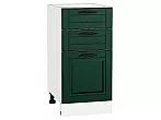 Шкаф нижний с 3-мя ящиками Дублин Special Green/Белый 816*400*478