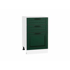 Шкаф нижний с 3-мя ящиками Дублин Special Green/Белый 816*500*478