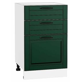 Шкаф нижний с 3-мя ящиками Дублин Special Green/Белый 816*500*478