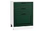 Шкаф нижний с 3-мя ящиками Дублин Special Green/Белый 816*600*478
