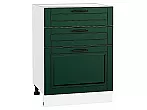 Шкаф нижний с 3-мя ящиками Дублин Special Green/Белый 816*600*478
