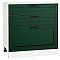 Шкаф нижний с 3-мя ящиками Дублин Special Green/Белый 816*800*478