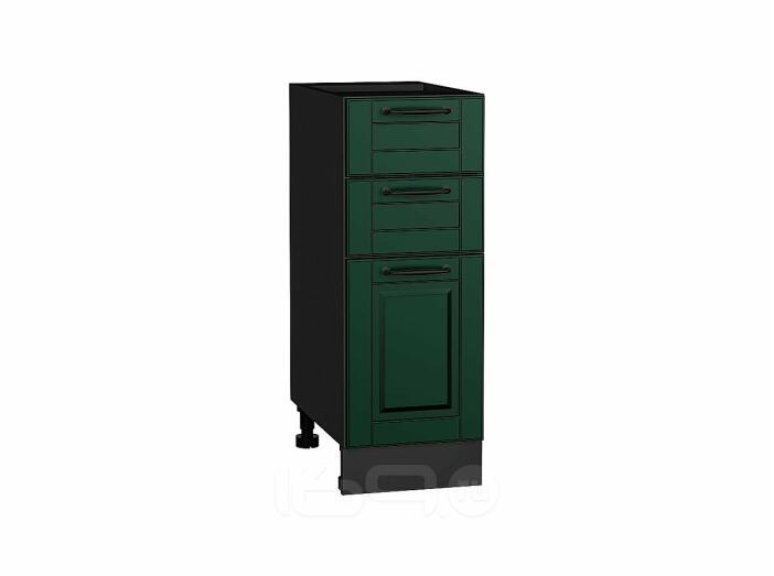 Шкаф нижний с 3-мя ящиками Дублин Special Green/Graphite 816*300*478